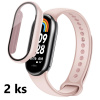 2ks Ochranný kryt pre Xiaomi Smart Band 9 - Ružový MBSCZ-3DKRYTRU29