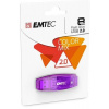 USB kľúč, 8GB, USB 2.0, EMTEC C410 Color, fialová