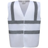 Yoko | HVW100 Hi-Vis bezpečnostná vesta_79.W100 Farba: white, Veľkosť: XXL