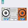 Doto Design Skin DDJ-1000 RB OW Orange-White