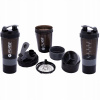 FĽAŠA NA PITIE FITNESS SHAKER 500 ml ČIERNA/SEDÁ PURE 2 IMPROVE