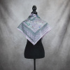 Handmade hodvábna šatka FIALOVÁ MEDÚZA, 90 x 90cm, Vyrobená na Slovensku