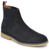 Tommy Hilfiger Polokozačky HILFIGER CREPE SUEDE CHELSEA Námornícka modrá