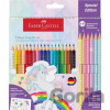 Unicorn Pastelky Colour Grip 18+6 Sparkle set - Faber-Castell