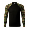 MALFINI CAMOUFLAGE LS 166 / Unisex tričko - camouflage brown S