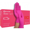 Rukavice nitrilové nepúdrované nesterilné veľ. L 100ks (Mercator magenta)