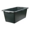 Hermes kvetináč 75 cm x 52 x 31 cm, antracitový plast (Nádrž na dažďovú vodu, obdĺžnikové puzdro, rukoväte, 90 l)