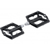 pedále FORCE STEEP 2 hliníkové, priemer ložiska, čierne