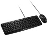 Canyon SET-1, klávesnica, USB, plnohodnotná. SK/CZ, vodeodolná + optická myš 1.000 dpi,, čierne CNE-CSET1-CS