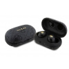 Guess True Wireless 4G PU Metal Logo BT5.3 Stereo Earphones Black