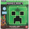 Minecraft Creeper LED neonové svetlo na zeď (25 cm)