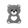 Akuku silikon Medvedík sivá