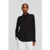 KOŠEĽA KARL LAGERFELD RHINESTONE STRIPE SHIRT BLACK