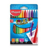 Plastové pastely Maped Color'Peps Plasticlean - 12 farieb, trojhranné