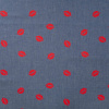Strima Chambray Print Kiss, Lips, Denim