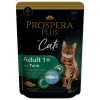 Kapsička Prospera Plus Cat Adult 1+ tuniak se zeleným hráškem 85g