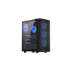 Endorfy skříň Ventum 200 ARGB / 4x120mm PWM ARGB fan / 2xUSB / tvrzené sklo / černá EY2A014