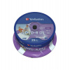 VERBATIM DVD+R DL AZO 8,5GB, 8x, printable, spindle 25 ks (43667)