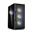ZALMAN case I3 NEO, Mid Tower, ATX, 2xUSB 3.0, 1xUSB 2.0, 4x 120mm RGB Fan, černá i3 Neo Black