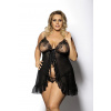 Košieľka Gorgeous + Foli - Anais 5XL/6XL černá