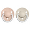 Bibs cumlíky kaučuk 2 ks De Lux 0-6 mesiacov Blush/Vanilla nočná
