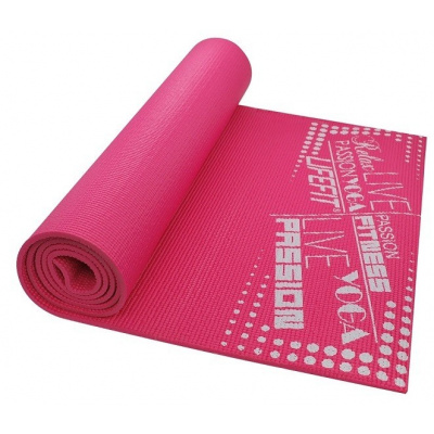 Gymnastická podložka LIFEFIT SLIMFIT PLUS, 173x58x0,6cm, svetlo ružová