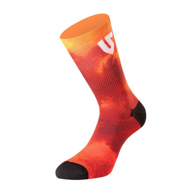 UNDER SHIELD ponožky TYE DYE, UNDERSHIELD (červená) - 3741