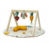 Gymnastika/vzdelávacia podložka s dreveným stojanom - Garden of Adventure