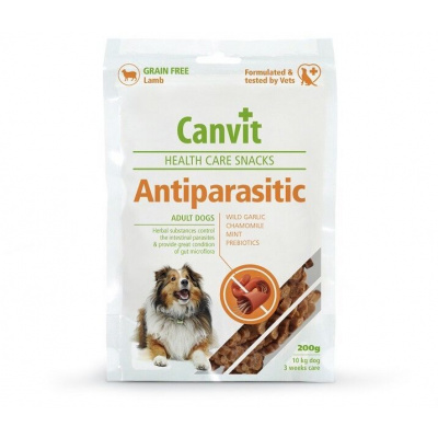 Canvit Snacks Anti-Parasitic vitamínový pamlsok 200g