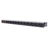 Intellinet Vertical Rackmount 12-Way Power Strip - German Type, rozvodný panel, 12x DE zásuvka, 1.6m kabel 714044