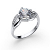 Prsteň s krištálmi Swarovski Oliver Weber Success crystal 62 mm