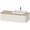DURAVIT Happy D.2 Plus závesná skrinka pod umývadlo pod dosku (umývadlo vpravo), 1 zásuvka, 1300 x 550 x 354 mm, nordická biela matná lakovaná, HP4942R3939