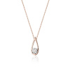 Blink-Blink Náhrdelník z ružového zlata SLZA s diamantom 0,08 ct 5212RDB