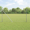 zahrada-XL Plot s stĺpmi Strieborná 1.4 x 10 m Ocel potiahnutá PVC 3353351