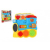 Teddies Vláček edukační s aktivitami plast na baterie se světlem zvukem v krabici 245x24x3cm 12m+