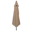 vidaXL Záhradný slnečník ø395x245 cm Taupe - Sivohnedá - 277182-293919