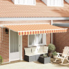 zahrada-XL Zatemniteľná markíza Viacfarebný 400 x 200 cm Polyester, Hliník 3329833