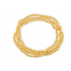 Perlový náhrdelník dlouhý, retro Varianta: 13 (Ø8 mm) zlatá, Balení: 1 ks