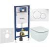 GEBERIT Duofix súprava 5v1 - inštalačný modul, závesné WC AquaBlade a Softclose Slim WC sedadlo IDEAL STANDARD Tesi, tlačidlo Sigma01 Round, 115.770.11.5 (biela), 111.300.00.5 NU1