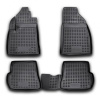 Gumové koberčeky Ford Fiesta 2002-2008 - Novline 28 mm okraj černá - 16.06.210