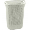 Curver Curver® KNIT 3676 57L, kôš na bielizeň, prádlo-biely, 45x61x34cm
