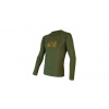 SENSOR MERINO DF CAMP pánské triko dl.rukáv safari green L