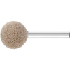 PFERD TOOLS 47700285 Brúsny kolík z lisovaného rúna PFERD TOOLS POLINOX, guľovitý tvar, PNER Ø 25 mm, driek Ø 6 mm, stredne mäkký, jemný, na dokončovanie; 47700285