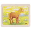 Goki Drevené puzzle Kôň, 24 dielikov