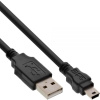 InLine 33107M USB kábel 3 m USB A Mini-USB B Čierna (33107M)