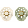 BIBS Boheme dudlíky z přírodního kaučuku 2ks - 6-18m ivory-sage (240101 )