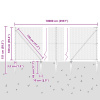 Hexagonový plot vidaXL 1x100 m pozinkovaná oceľ, Stĺpiky pre plot vidaXL s hrotom 13 ks Ø32 mm 120 cm pozinkovaná oceľ - Strieborná - 280550-297289