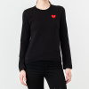 Tričko Comme des Garçons PLAY Longsleeve Tee Black M M