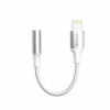 SWISSTEN AUDIO ADAPTÉR TEXTILE LIGHTNING (samec) / 3,5mm AUX 0,15 M BÍLÝ (nahrazuje 73501212) 73502314