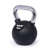 TRINFIT Kettlebell kov / guma s chrom madlem PREMIUM 12 kg